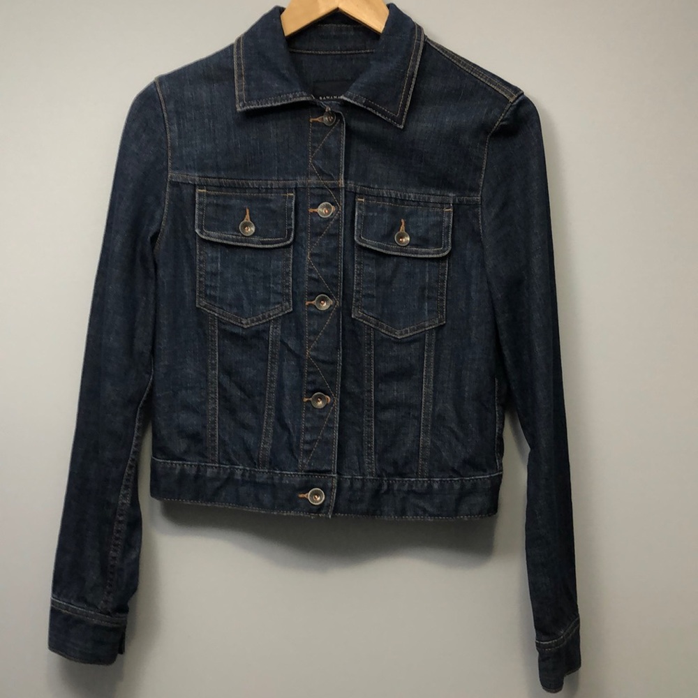 Banana Republic Denim Cropped Jacket
